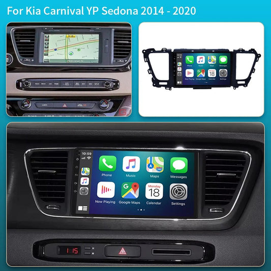 Car Radio Android16 Carplay Auto For Kia Carnival YP Sedona 2014 2015 2017 2018 - 2020 Multimedia Player WIFI+5G DSP Stereo 2 Din - Nathan boutique