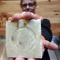 Organic Certified Solid Soap - Patchouli with Hibiscus Flowers 90g - Nathan boutique Organic Solid Soap