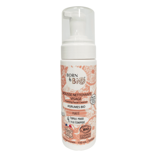 Mousse Nettoyante Visage Agrumes - Certifiée Bio-0