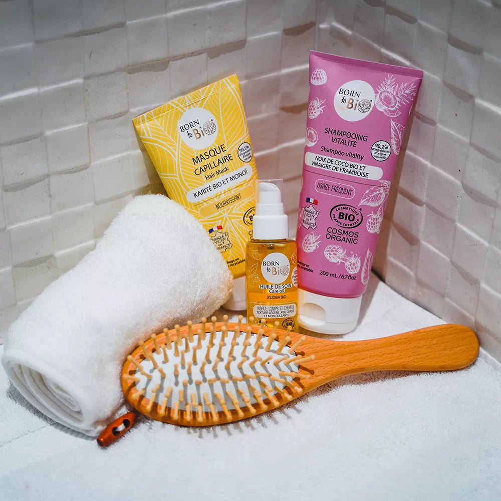 Shampooing Noix de Coco et vinaigre de framboise - Certifié Bio-2