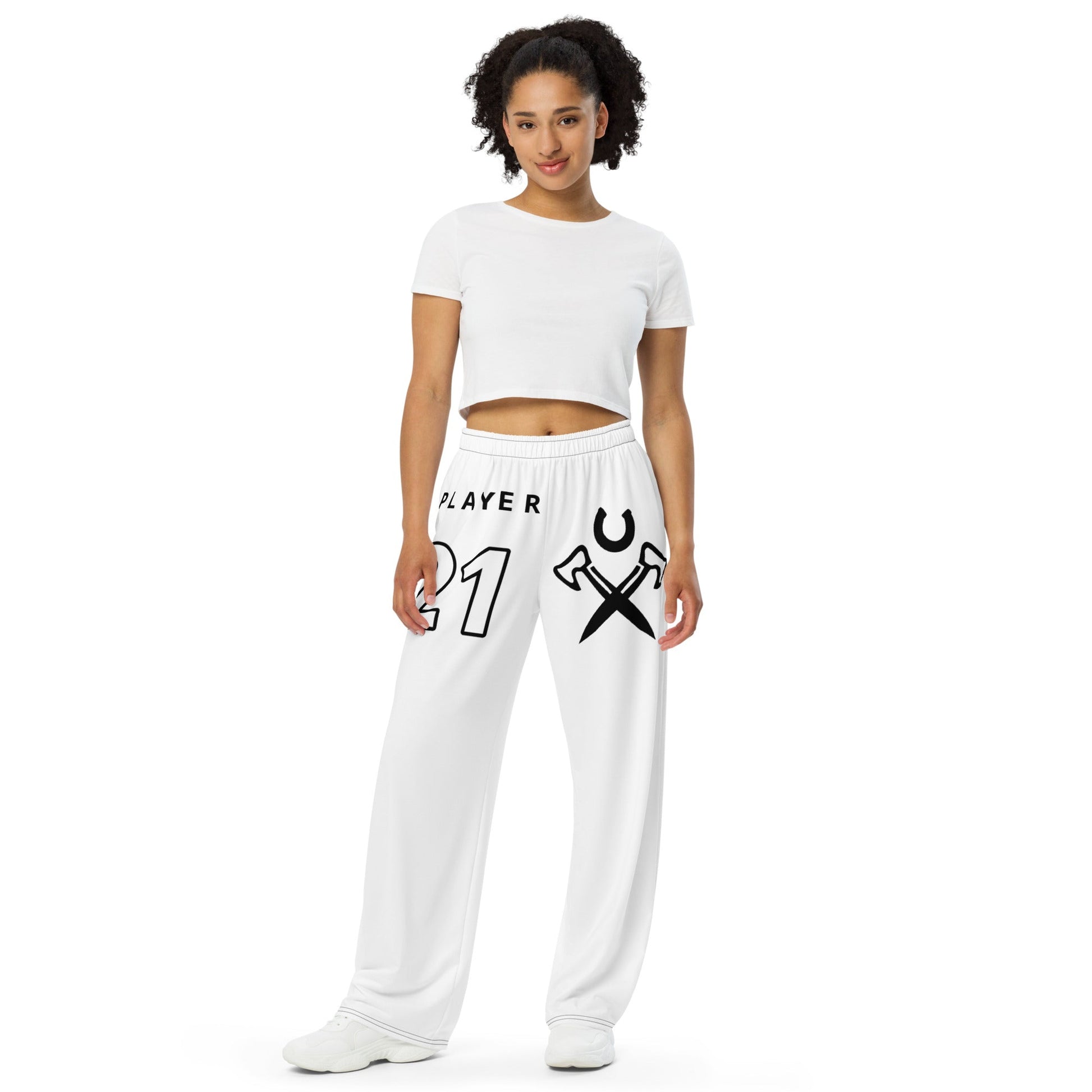 All - over print unisex wide - leg pants - Nathan boutique CUT - SEW