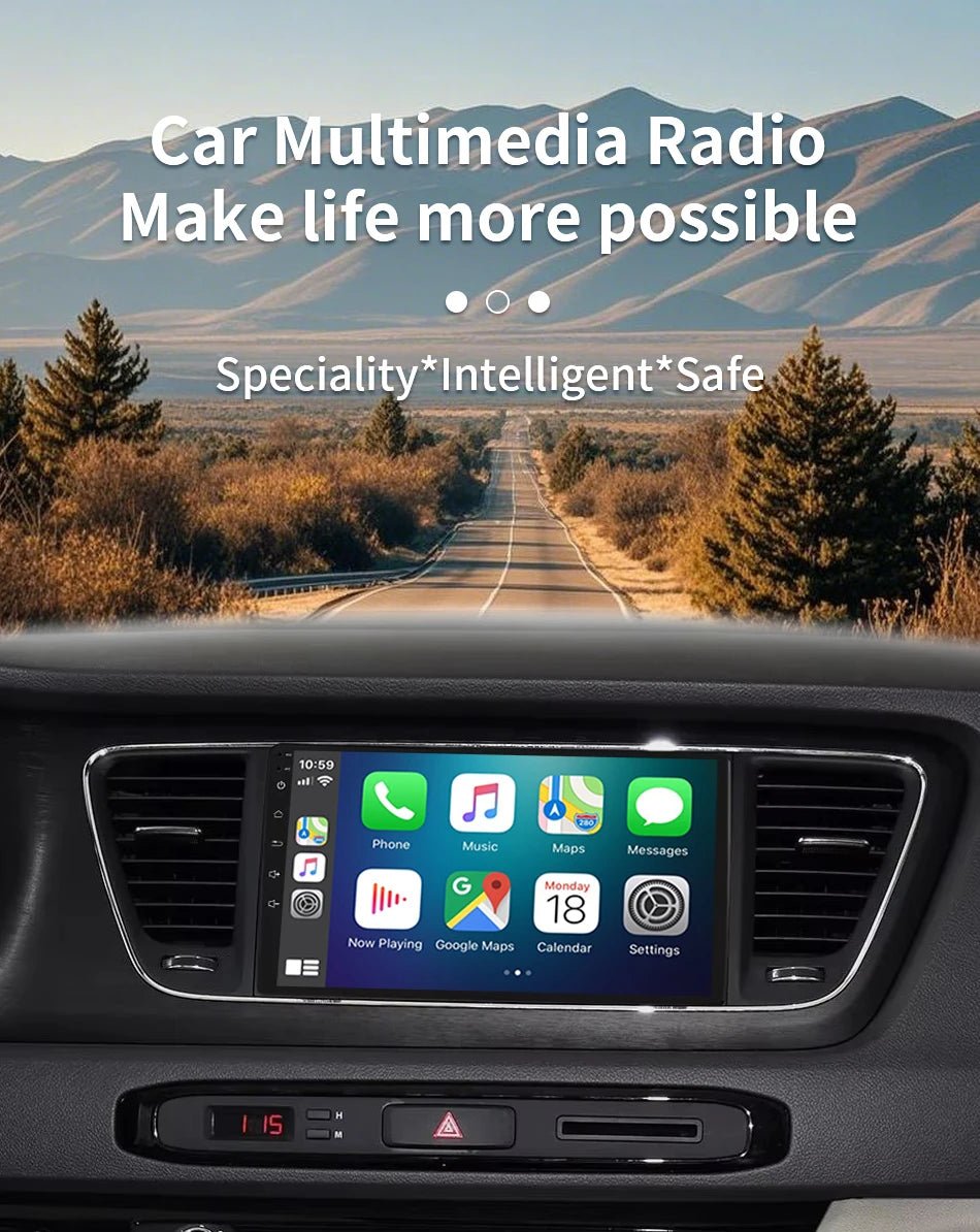 Car Radio Android16 Carplay Auto For Kia Carnival YP Sedona 2014 2015 2017 2018 - 2020 Multimedia Player WIFI+5G DSP Stereo 2 Din - Nathan boutique