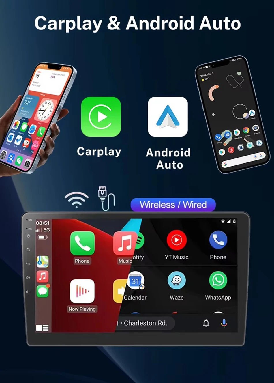 Car Radio Android16 Carplay Auto For Kia Carnival YP Sedona 2014 2015 2017 2018 - 2020 Multimedia Player WIFI+5G DSP Stereo 2 Din - Nathan boutique