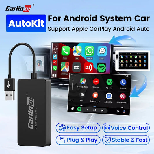 CarlinKit CCPA Wireless CarPlay For Android Car Radio Wireless Android Auto Wireless Auto Connect Mirrorlink Smart USB Adapter - Nathan boutique