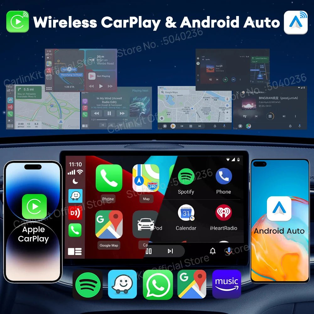CarlinKit CCPA Wireless CarPlay For Android Car Radio Wireless Android Auto Wireless Auto Connect Mirrorlink Smart USB Adapter - Nathan boutique
