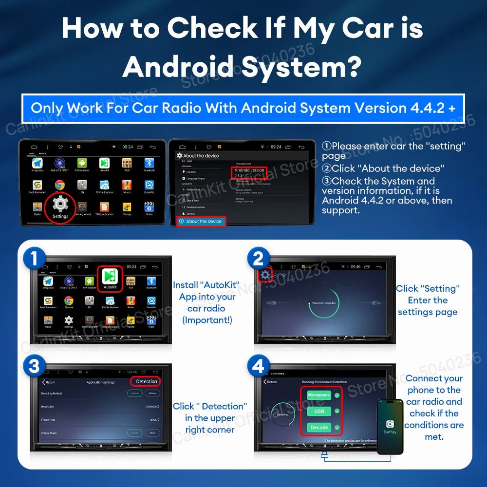 CarlinKit CCPA Wireless CarPlay For Android Car Radio Wireless Android Auto Wireless Auto Connect Mirrorlink Smart USB Adapter - Nathan boutique