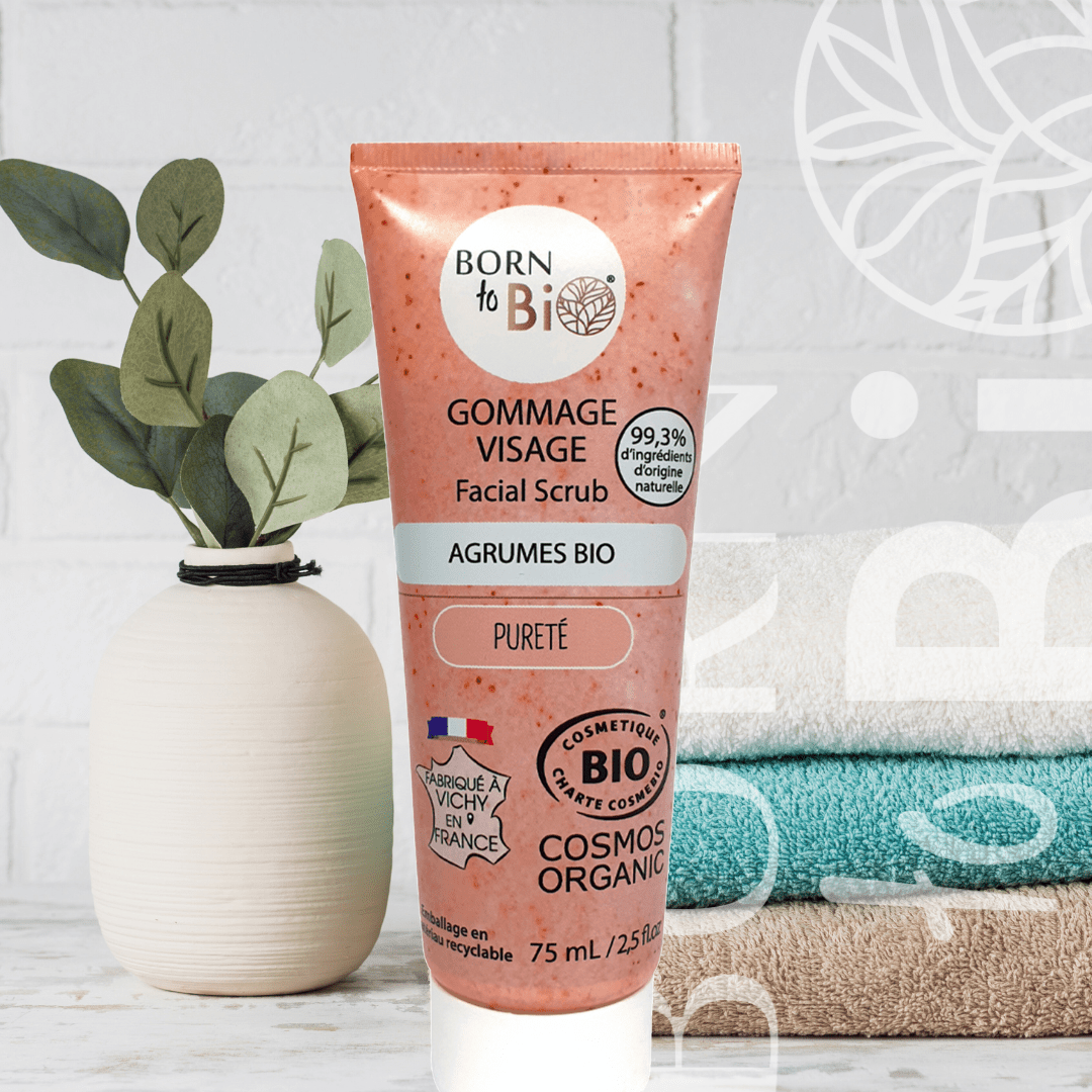Gommage Visage Agrumes - Certifié Bio - Nathan boutique Gommage visage