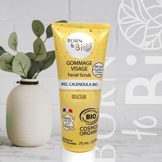 Gommage Visage Miel Calendula - Certifié Bio - Nathan boutique Gommage visage