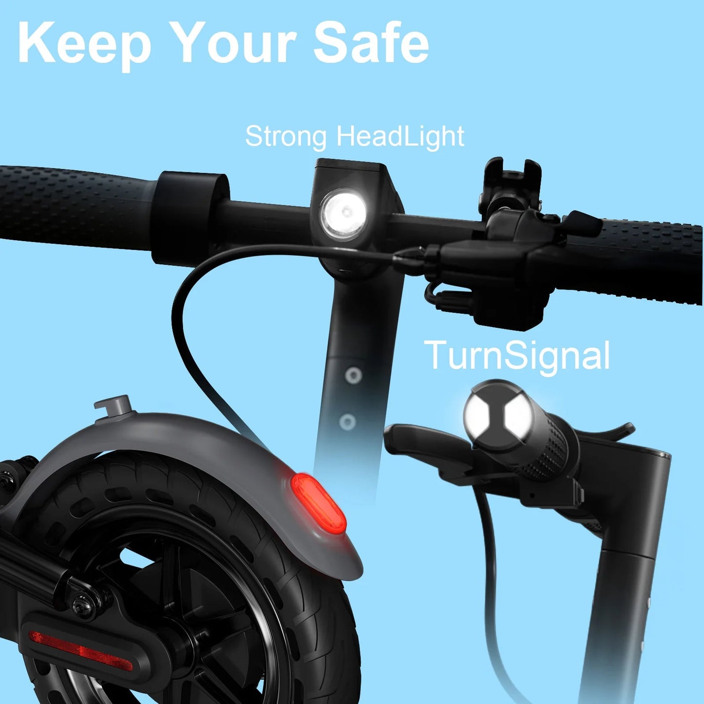 JUICEASE AP07 Electric Scooter 35KM Range 8.5Inch Escooter 350W/600W Power 31KM/H APP Scooter Electric Dual Damping Turn Signal - Nathan boutique