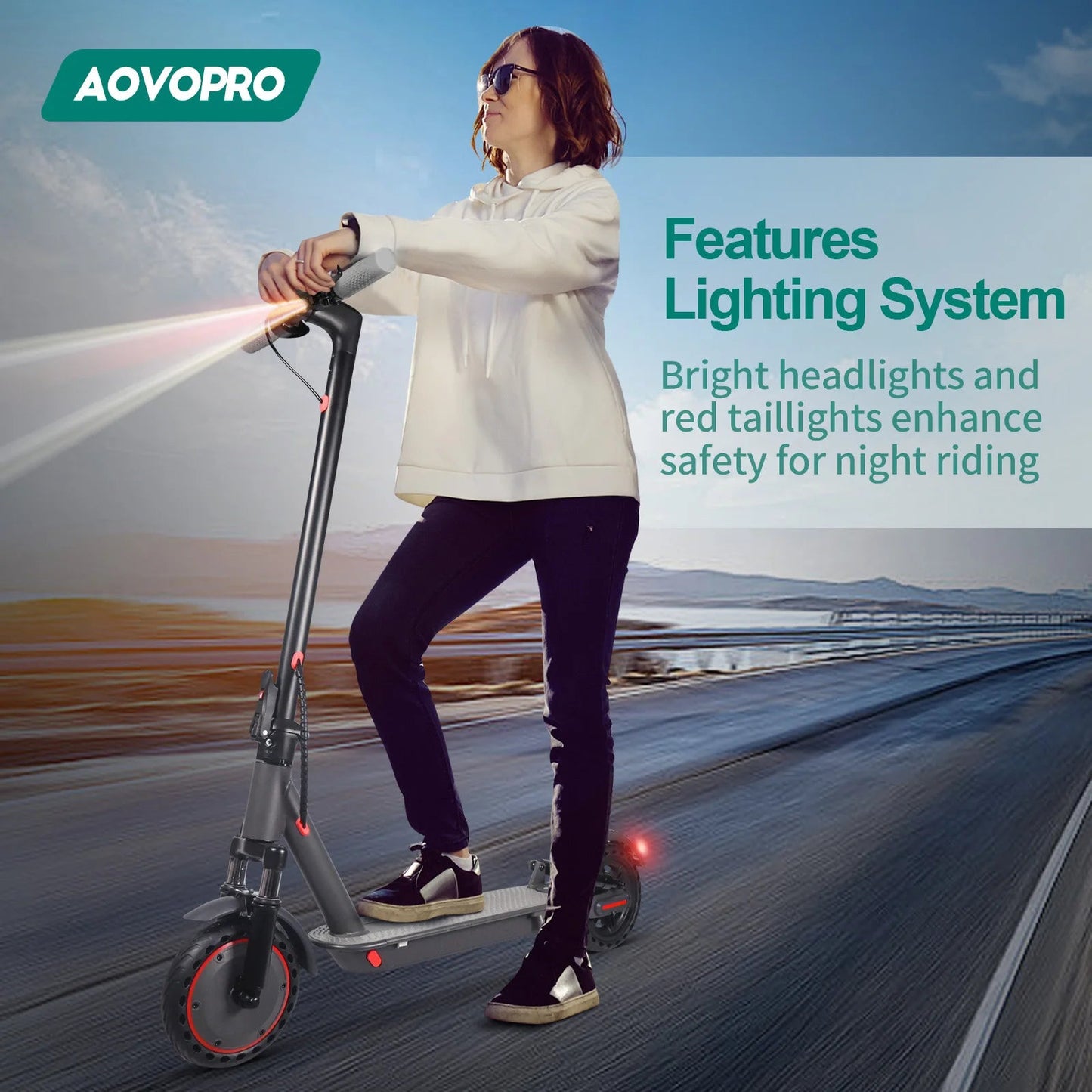 JUICEASE AP07 Electric Scooter 35KM Range 8.5Inch Escooter 350W/600W Power 31KM/H APP Scooter Electric Dual Damping Turn Signal - Nathan boutique