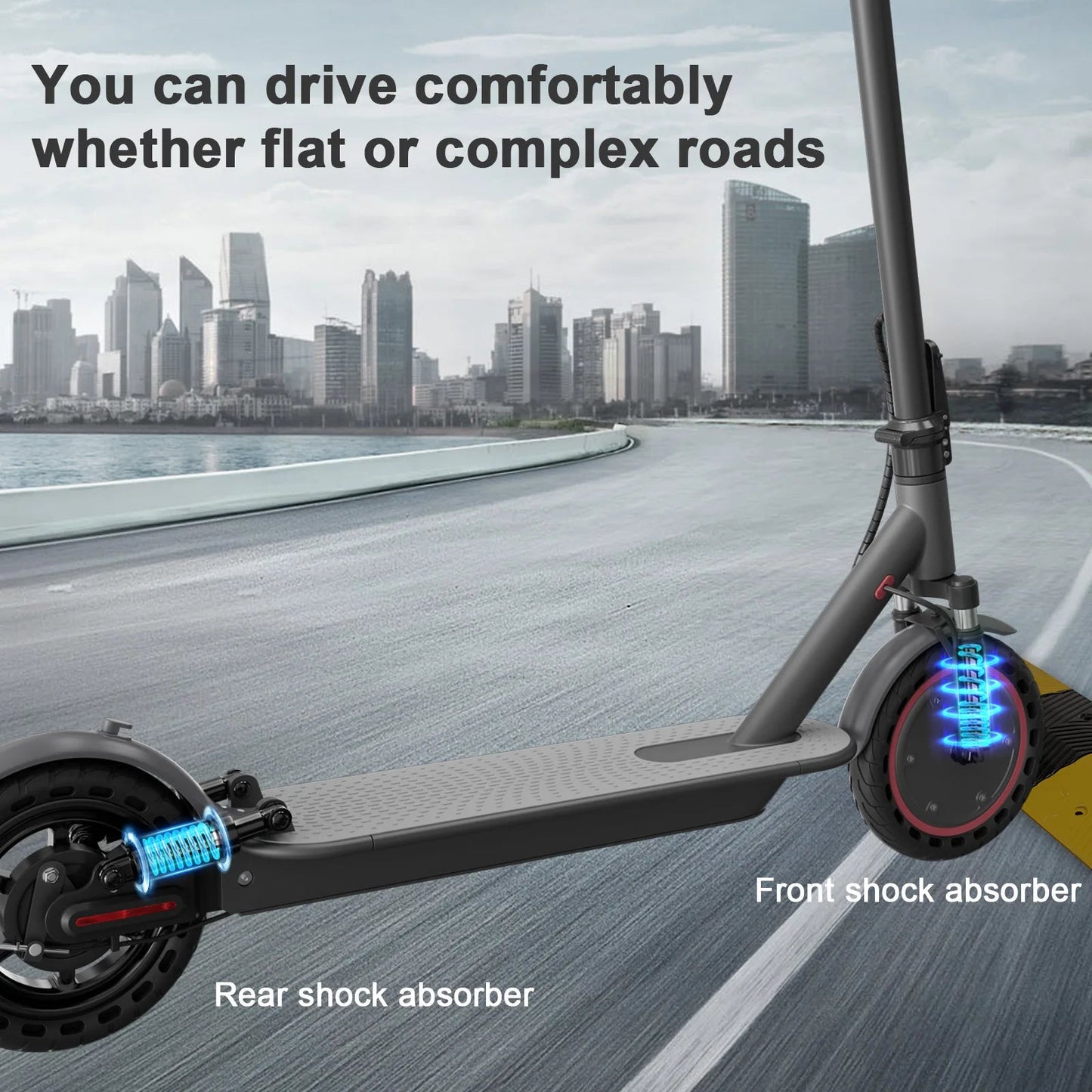 JUICEASE AP07 Electric Scooter 35KM Range 8.5Inch Escooter 350W/600W Power 31KM/H APP Scooter Electric Dual Damping Turn Signal - Nathan boutique