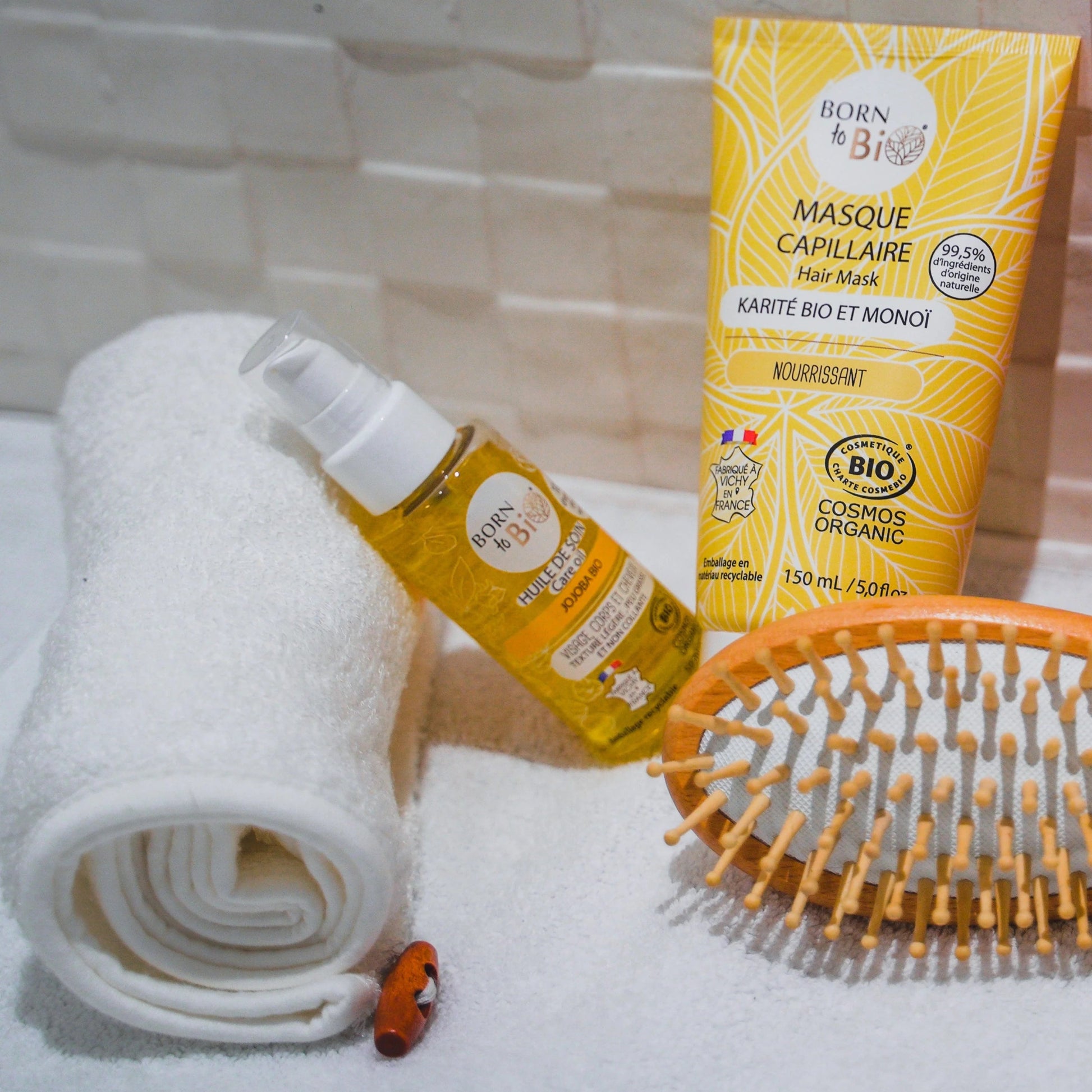 Masque Capillaire karité et monoï - Certifié Bio - Nathan boutique Masques