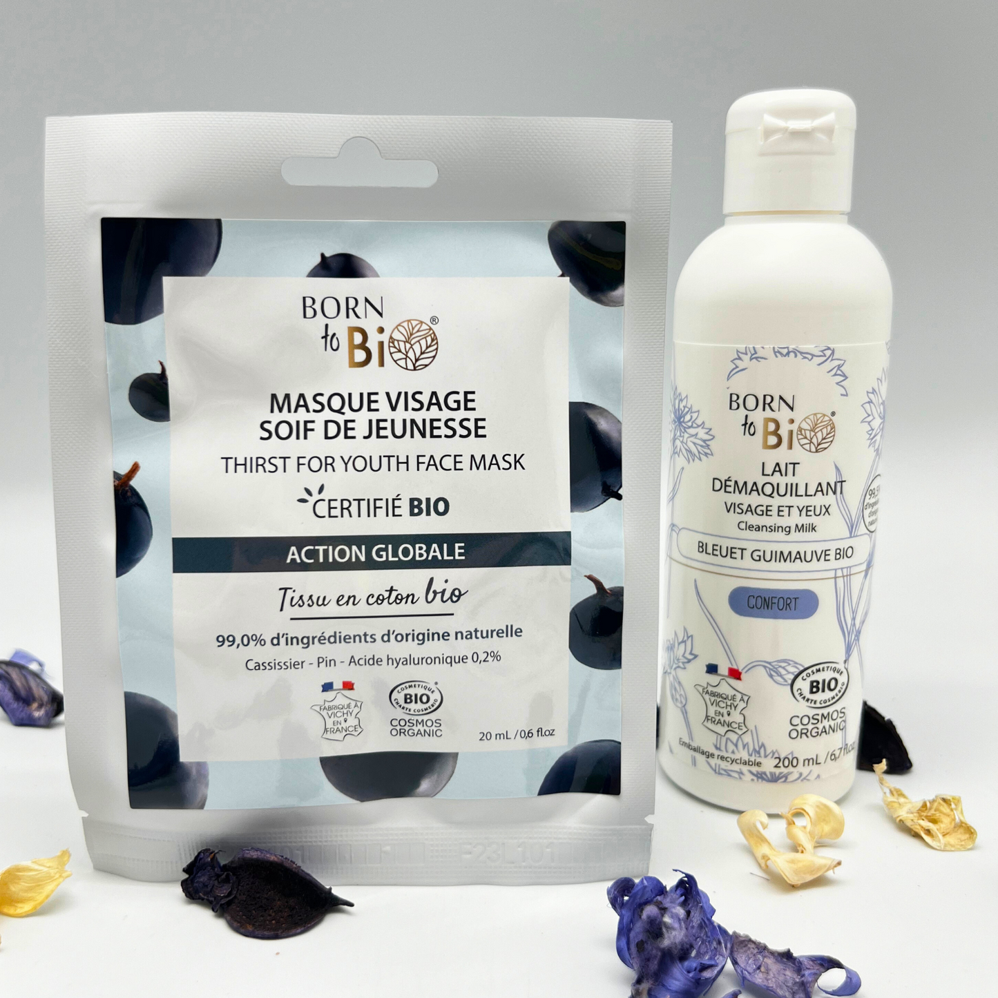 Masque visage Soif de Jeunesse en coton - Certifié Bio-2