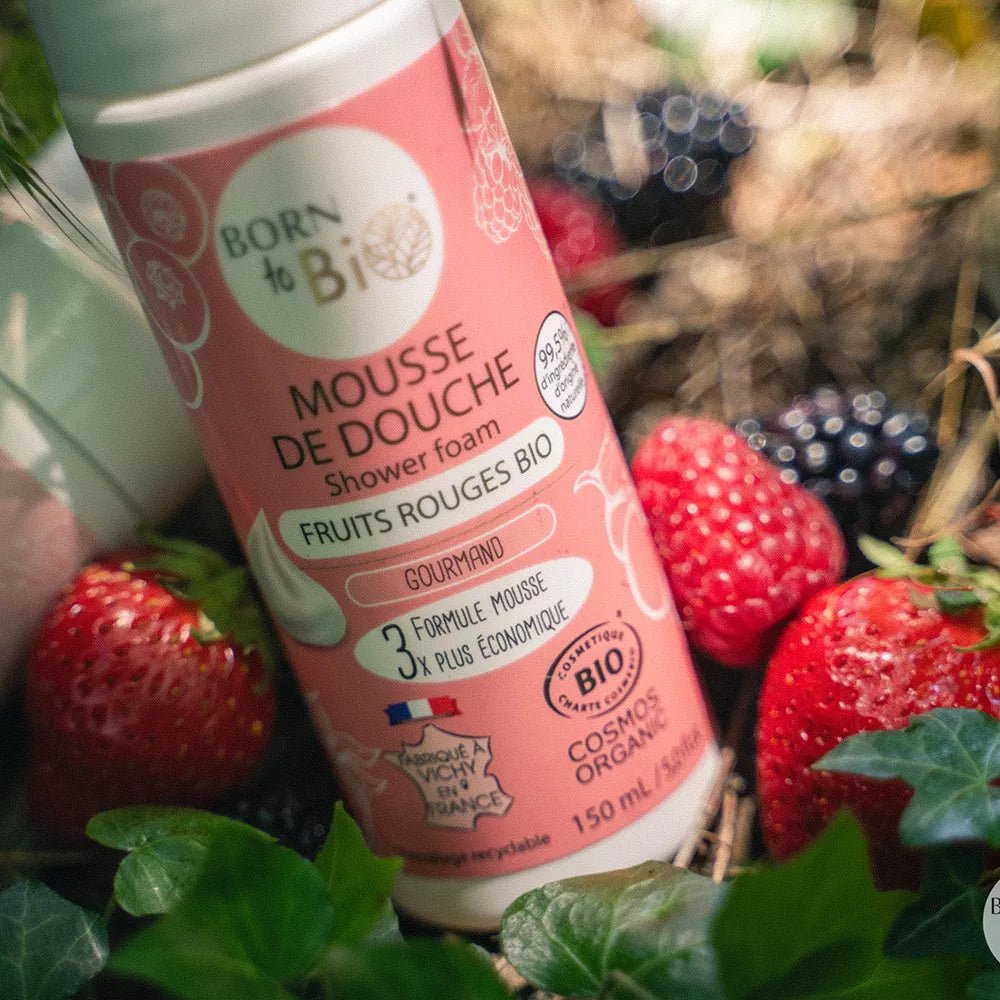 Mousse de Douche Fruits Rouges - Certifiée Bio - Nathan boutique Mousse de Douche