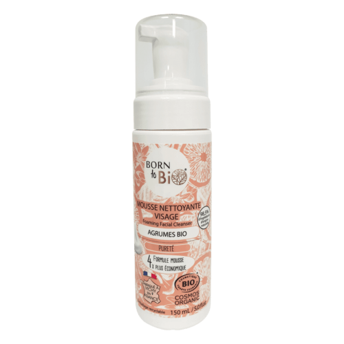Mousse Nettoyante Visage Agrumes - Certifiée Bio - Nathan boutique Mousse de Douche