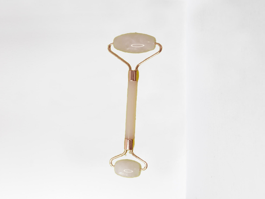 Roller pierre quartz rose pour massage facial - Nathan boutique Accessoires - 