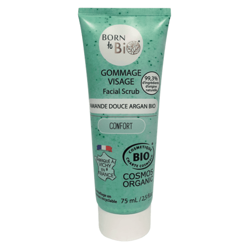Sweet Almond Argan Facial Scrub - Certified organic - Nathan boutique Face scrub