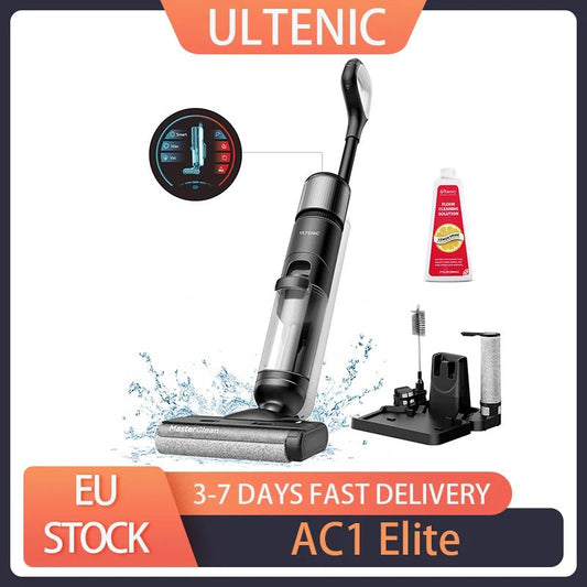 Ultenic AC1 Elite Cordless Vacuum And Mop with SelfCleaning Up to 50min Runtime Smart Dirt Detection 3 Cleaning Mode LCD Display - Nathan boutique