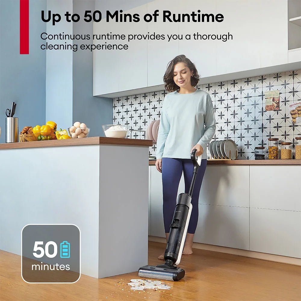 Ultenic AC1 Elite Cordless Vacuum And Mop with SelfCleaning Up to 50min Runtime Smart Dirt Detection 3 Cleaning Mode LCD Display - Nathan boutique