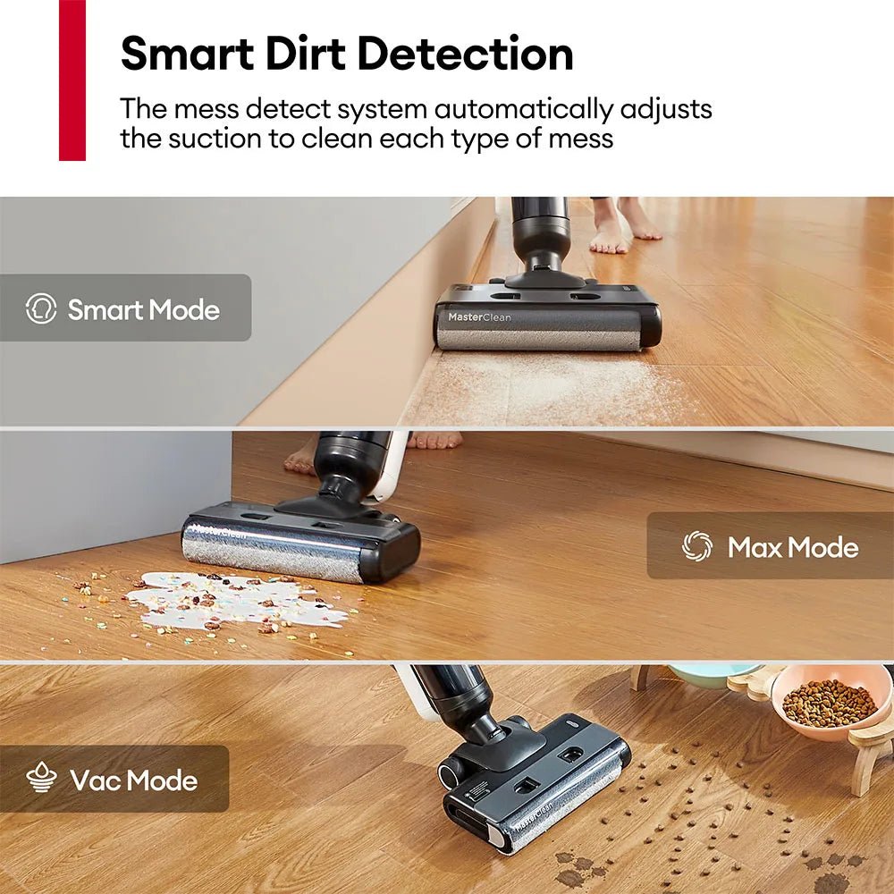 Ultenic AC1 Elite Cordless Vacuum And Mop with SelfCleaning Up to 50min Runtime Smart Dirt Detection 3 Cleaning Mode LCD Display - Nathan boutique