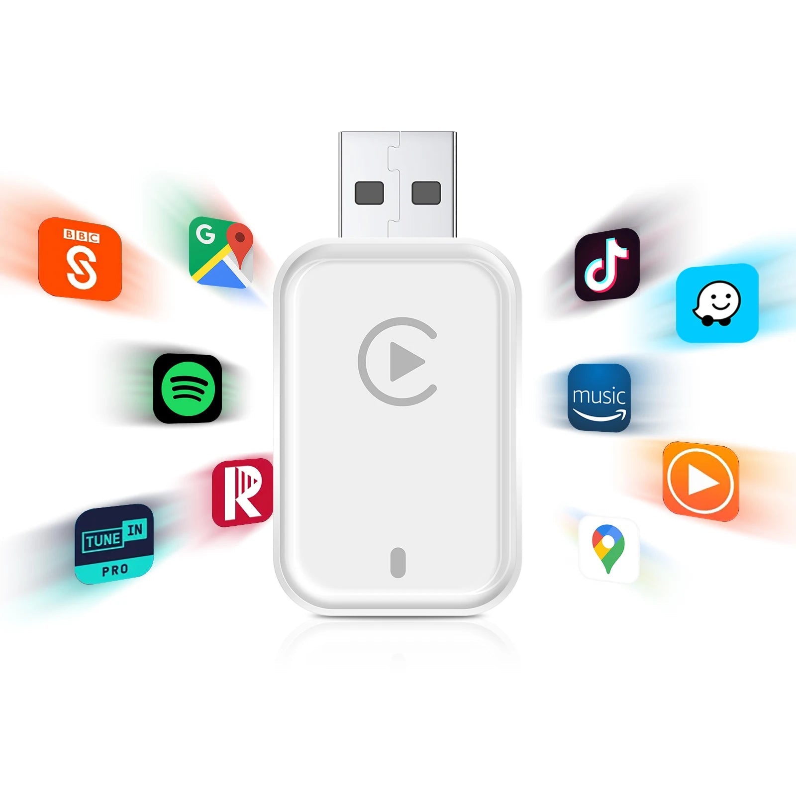 Wireless CarPlay Android Auto Adapter CarPlay Android Auto 2 in 1, for Almost All Kinds of Factory Wired Car - Nathan boutique