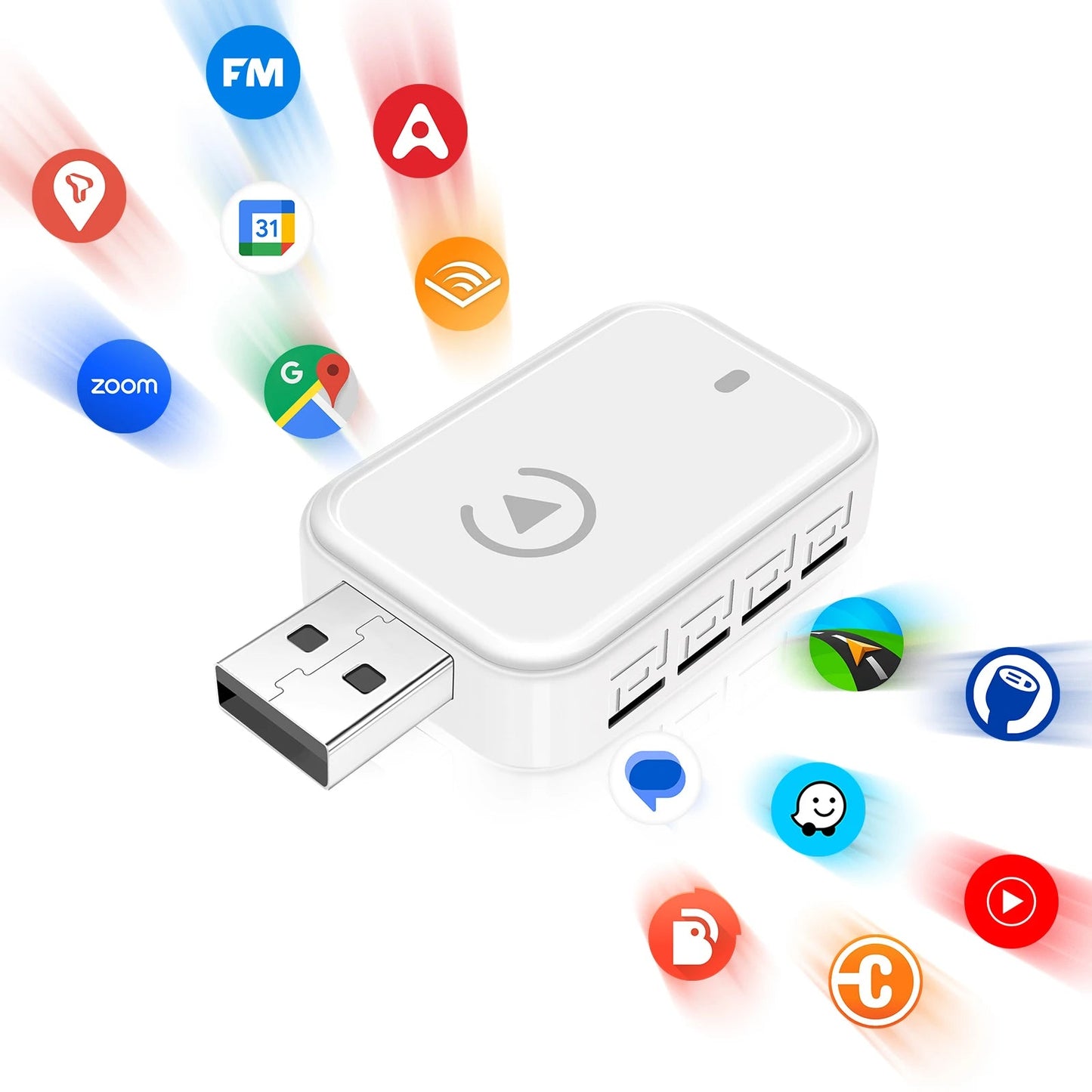 Wireless CarPlay Android Auto Adapter CarPlay Android Auto 2 in 1, for Almost All Kinds of Factory Wired Car - Nathan boutique