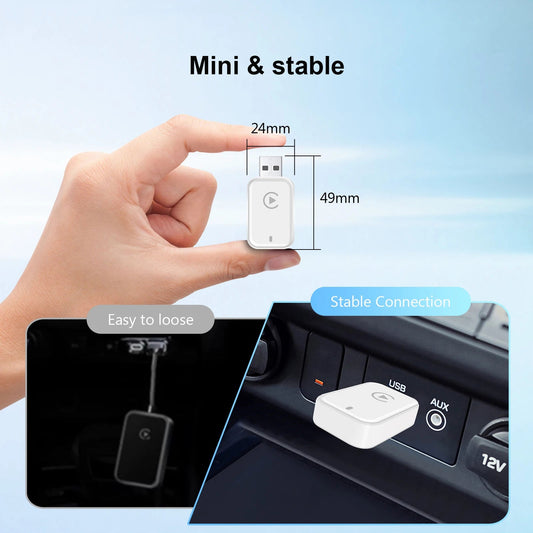 Wireless CarPlay Android Auto Adapter CarPlay Android Auto 2 in 1, for Almost All Kinds of Factory Wired Car - Nathan boutique