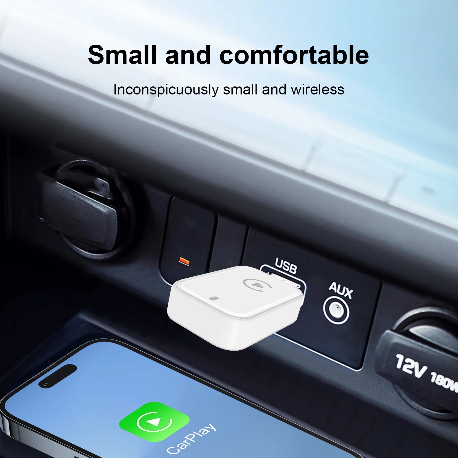 Wireless CarPlay Android Auto Adapter CarPlay Android Auto 2 in 1, for Almost All Kinds of Factory Wired Car - Nathan boutique
