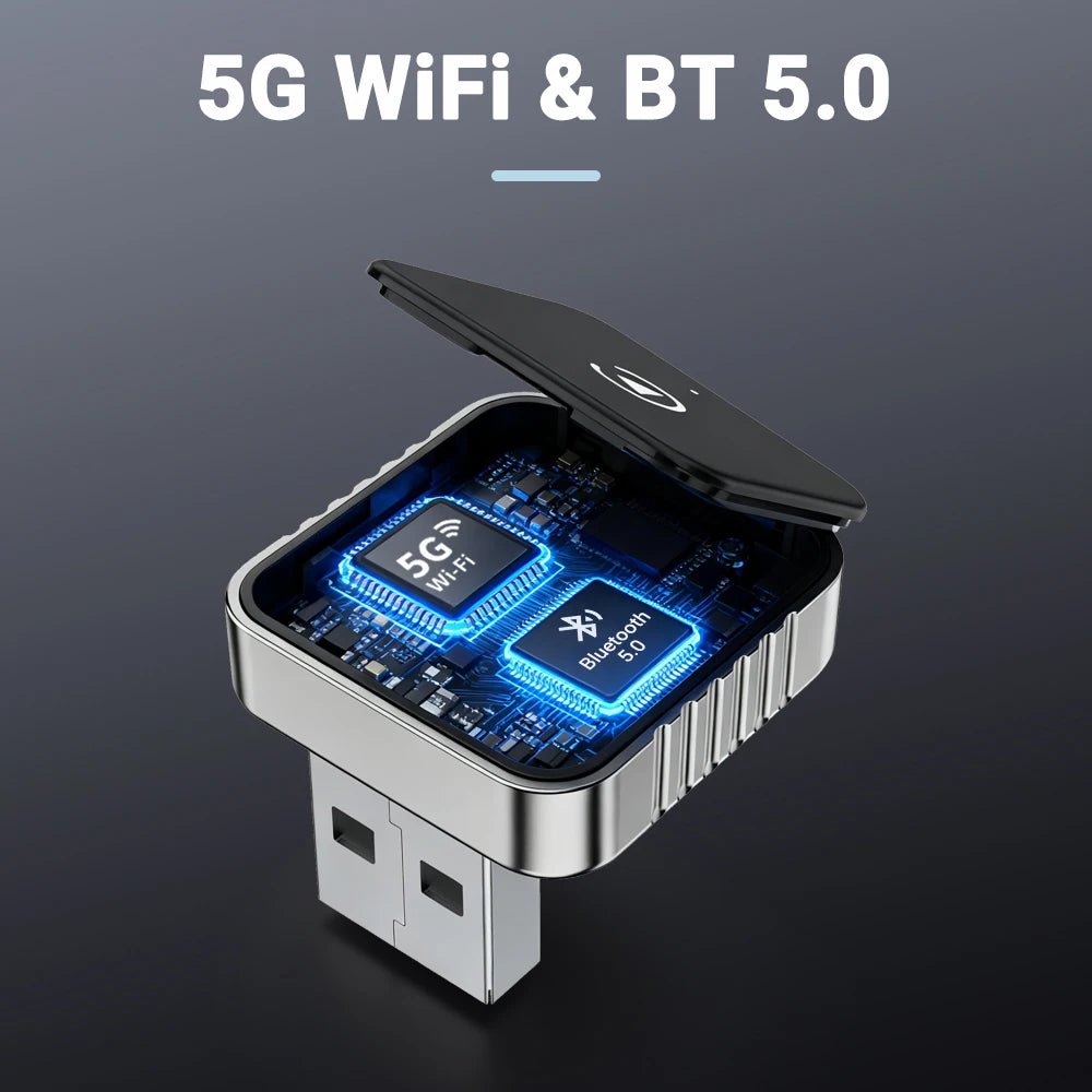 XUDA 2 in1 Wired to Wireless CarPlay Android Auto Adapter for OEM Car Stereo With USB Dongle Smart Mini Box Plug and Play Blueto - Nathan boutique